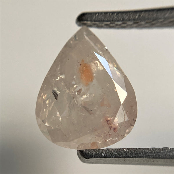 1.55 Ct Pear Shape natural loose diamond, Fancy color Pear, 8.67 mm x 6.89 mm x 3.49 mm, Pear shape natural diamond SJ101-52