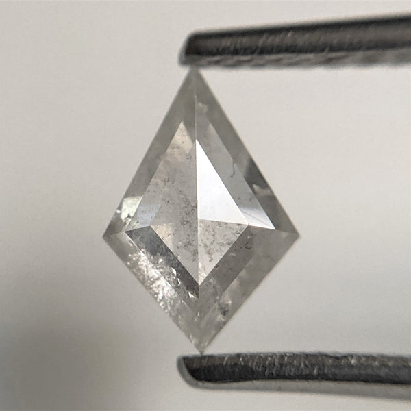 0.67 Ct Natural loose diamond Kite Shape Salt and Pepper, 7.70 mm x 5.15 mm x 2.66 mm, Gray Kite shape natural diamond, SJ101-83