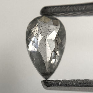 0.46 Ct Pear Shape natural loose diamond, 6.32 mm x 3.91 mm x 2.13 mm, salt and pepper diamond, Pear shape natural diamond SJ101-90