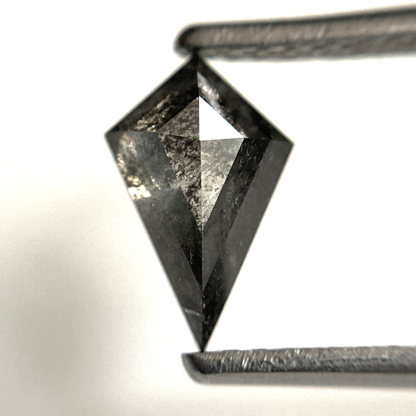 0.74 Ct Natural Loose Diamond Kite Shape Salt and Pepper, 8.54 mm x 5.43 mm x 2.92 mm Geometric shape natural diamond for Jewelry SJ102-09