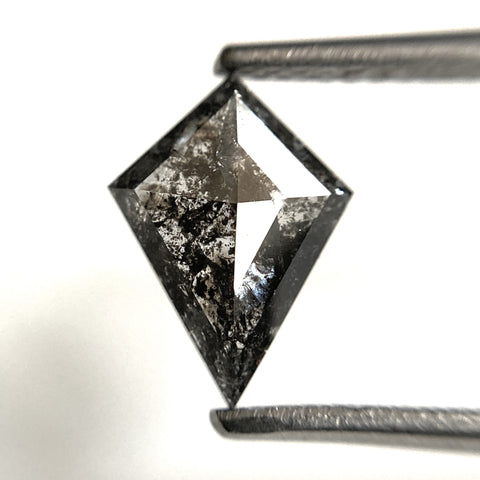 1.06 Ct Natural Loose Diamond Kite Shape Salt and Pepper, 9.88 mm x 7.29 mm x 2.25 mm Geometric shape natural diamond for Jewelry SJ102-18