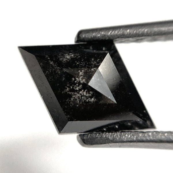1.26 Ct Rhombus Kite Shape Salt and Pepper Natural Loose Diamond, 10.11 mm x 6.77 mm x 3.06 mm, Geometric shape natural diamond, SJ102-24