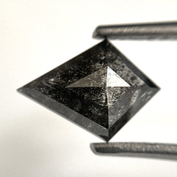 1.51 Ct Kite Shape Salt and Pepper Natural Loose Diamond, 9.97 mm x 7.20 mm x 3.53 mm, Geometric shape natural diamond, SJ103-05