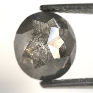 1.97 Ct Natural loose diamond Oval Shape Salt and Pepper, 8.28 x 7.42 x 3.66 mm, Rose-Cut Oval shape natural loose diamond SJ77-14