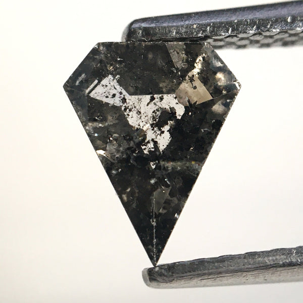 0.57 Ct Natural Loose Diamond Shield Shape salt and Pepper 5.60 MM x 7.05 MM x 2.12 MM Fancy cut Natural diamond SJ77-50