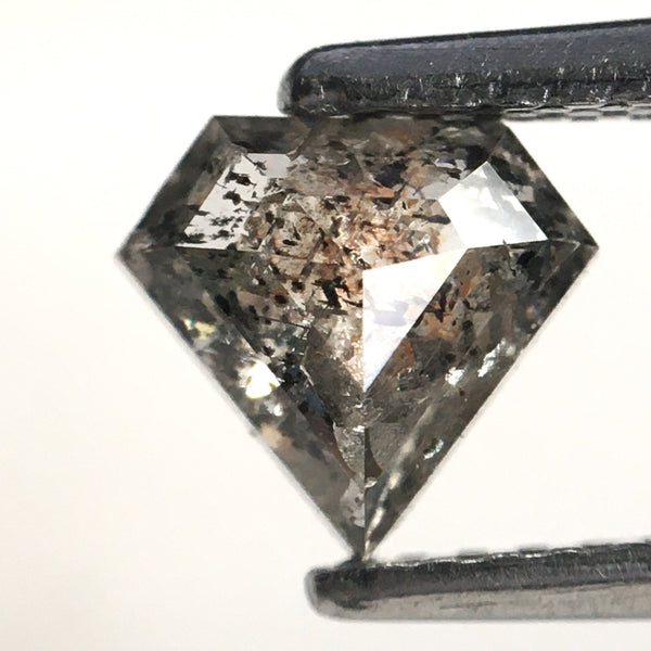 0.72 Ct Natural Loose Diamond Shield Shape salt and Pepper 6.33 MM x 5.76 MM x 2.58 MM Fancy cut Natural diamond SJ77-52