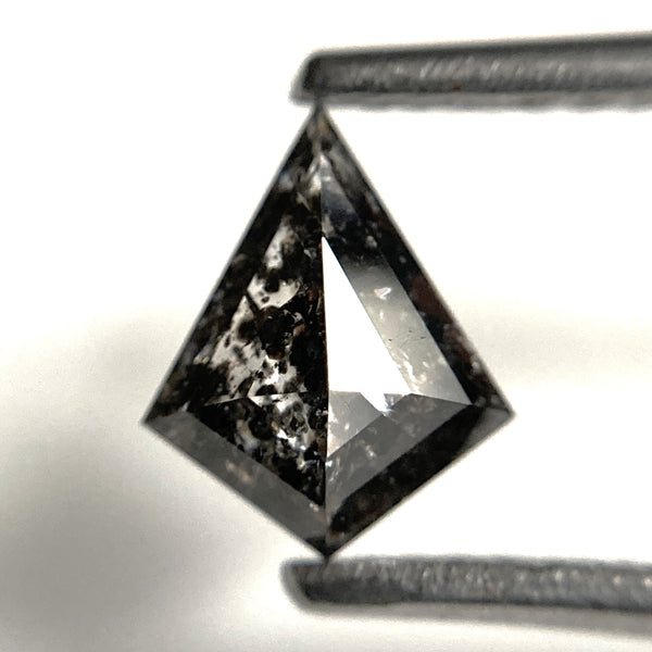 0.76 Ct Natural Loose Diamond Kite Shape Salt and Pepper, 7.64 mm x 6.17 mm x 2.54 mm Geometric shape natural diamond for Jewelry SJ102-03