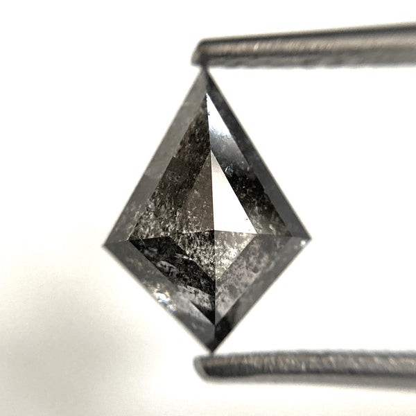 1.51 Ct Kite Shape Salt and Pepper Natural Loose Diamond, 9.97 mm x 7.20 mm x 3.53 mm, Geometric shape natural diamond, SJ103-05