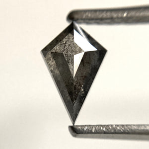 0.66 Ct Kite Shape Salt and Pepper Natural Loose Diamond, 7.54 mm x 4.88 mm x 2.92 mm, Rhombus kite shape natural diamond, SJ103-47