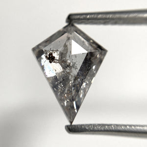 1.78 Ct Kite Shape Salt and Pepper Natural Loose Diamond, 10.35 mm x 7.76 mm x 3.84 mm, Geometric shape natural diamond, SJ103-31