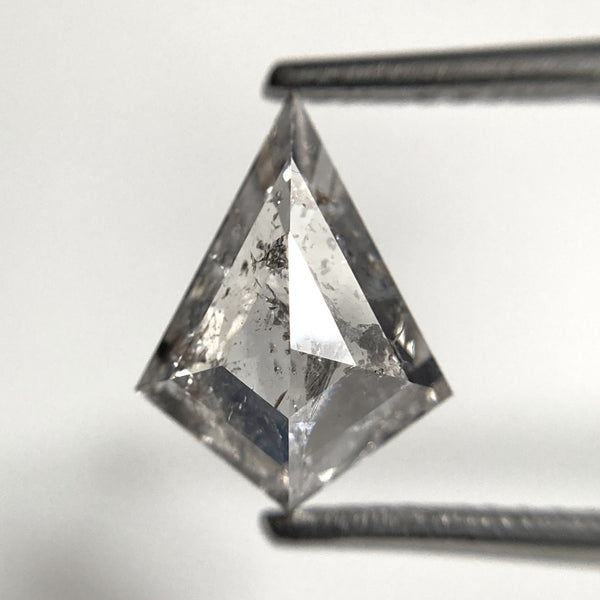 1.78 Ct Kite Shape Salt and Pepper Natural Loose Diamond, 10.35 mm x 7.76 mm x 3.84 mm, Geometric shape natural diamond, SJ103-31