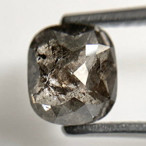 1.84 Ct Fancy Grey Color Cushion Full Cut Natural Loose Diamond, 7.30 mm X 6.55 mm x 3.90 mm Excellent Natural Diamond for Jewelry SJ23/53