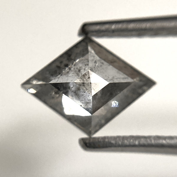 0.91 Ct Kite Shape Salt and Pepper Natural Loose Diamond, 8.62 mm x 6.56 mm x 2.78 mm, Rhombus kite shape natural diamond, SJ103-37