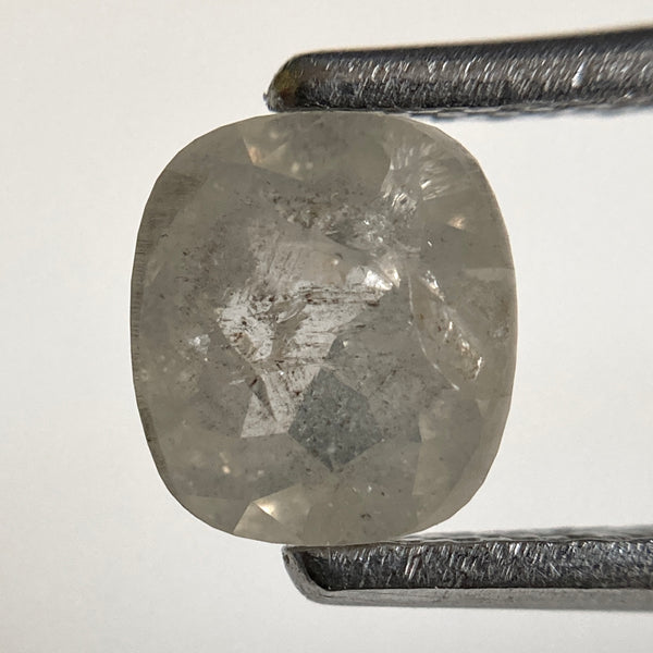 0.78 Ct Natural loose diamond 6.10 mm X 5.00 mm x 2.80 mm Oval Shape Salt and pepper, Grey Oval Cut Rose Cut Natural Diamond SJ31/08