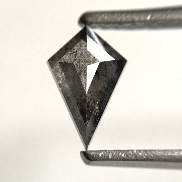0.66 Ct Kite Shape Salt and Pepper Natural Loose Diamond, 7.54 mm x 4.88 mm x 2.92 mm, Rhombus kite shape natural diamond, SJ103-47