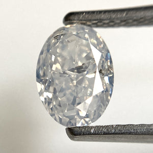 1.18 Ct Oval Shape Natural Diamond, 7.16 mm x 5.24 mm x 3.78 mm, Light Blue Color Natural Loose Diamond, Oval Diamond, SJ103-51