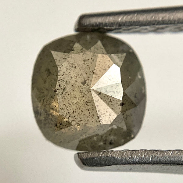 0.69 Ct Natural loose diamond 5.90 mm X 5.25 mm x 2.30 mm Oval Shape Rustic Diamond, Grey Oval Cut Rose Cut Natural Diamond SJ31/15
